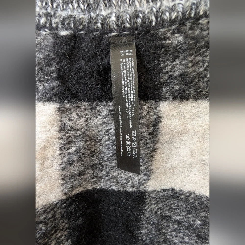 Anthropologie Wintertide Reversible Cowl Neck Poncho - Picture 6 of 7